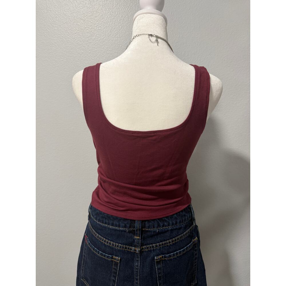 Forever 21 Corset Button-Down Crop Top  (Tag cut off) - Picture 5 of 6